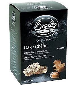 Dubové udící briketky 48 kusů, Bradley Smoker BTOK48