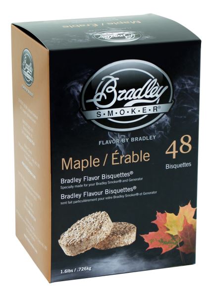 Javorové udící briketky 48 kusů, Bradley Smoker BTMP48