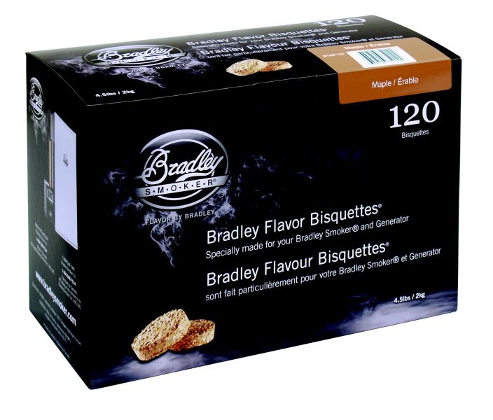 Javorové udící briketky 120 kusů, Bradley Smoker BTMP120