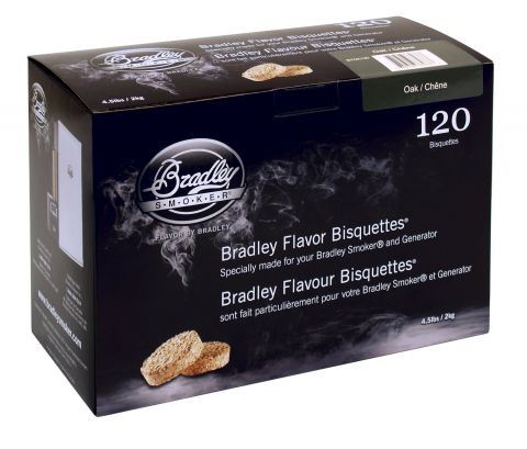 Dubové udící briketky 120 kusů, Bradley Smoker BTOK120
