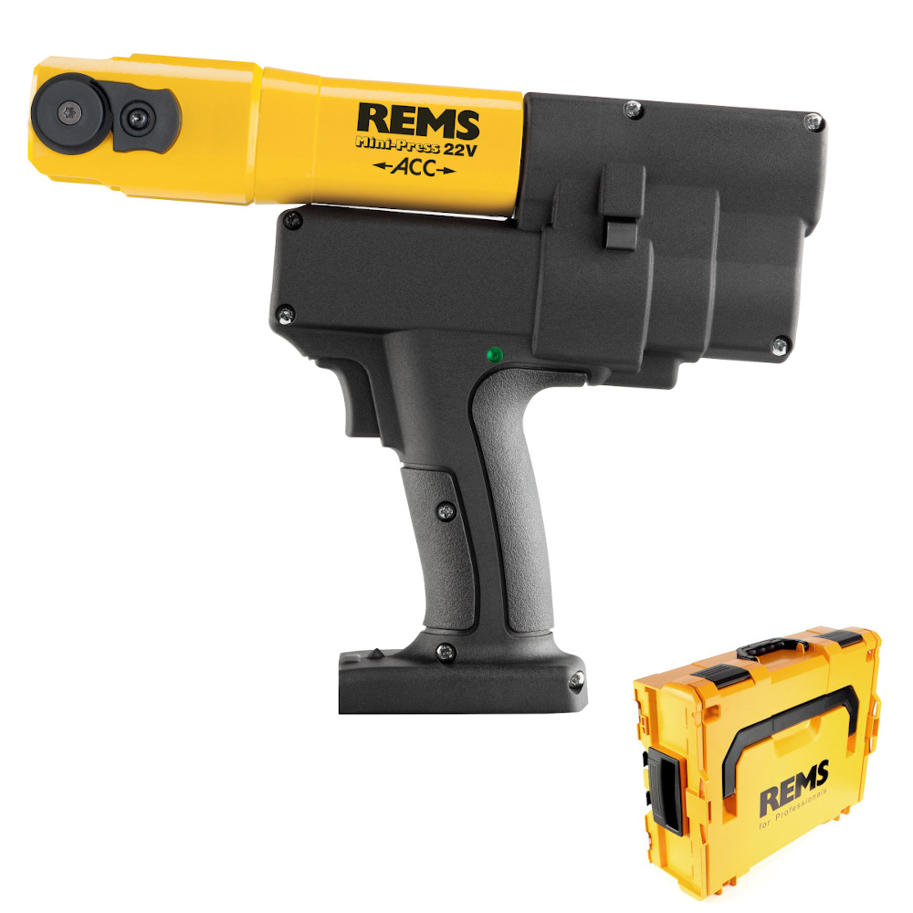 REMS Lisovací kleště Mini-Press 22V ACC Basic-Pack/P, L-Boxx 578005 stroj bez Aku a nabíječky