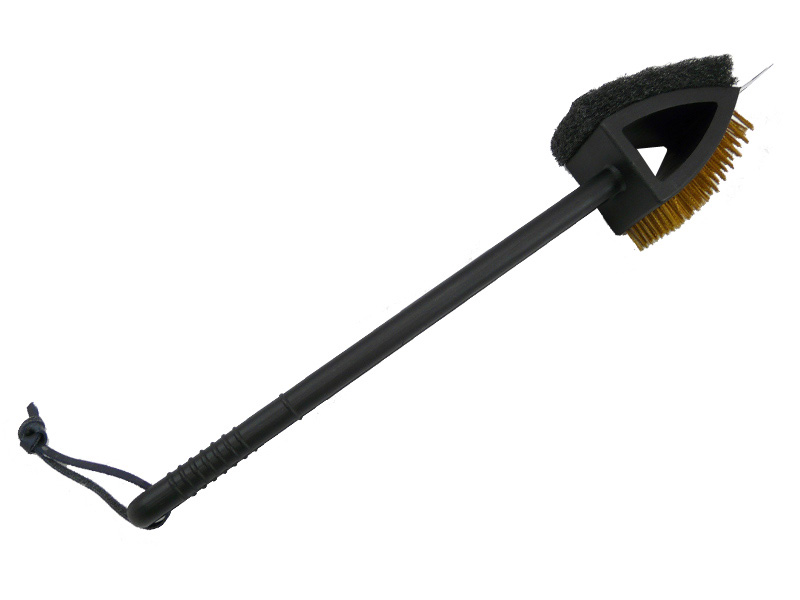 Kartáč na grilovací rošty 3v1, dlouhý 39 cm, Lucifer 4478-4