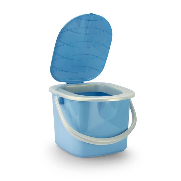 WC kbelík 15,5 l modrý, plastový s poklopem BRANQ P1305-M