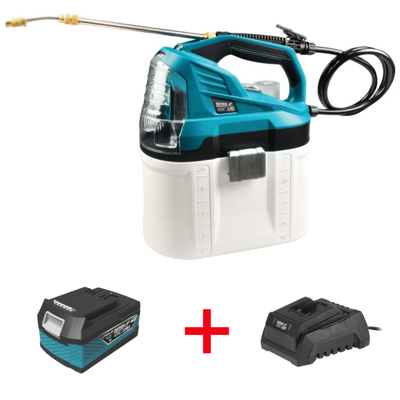 Sada Akku postřikovač 18 V + akumulátor + nabíječka SAS+ALL Dedra SN Set