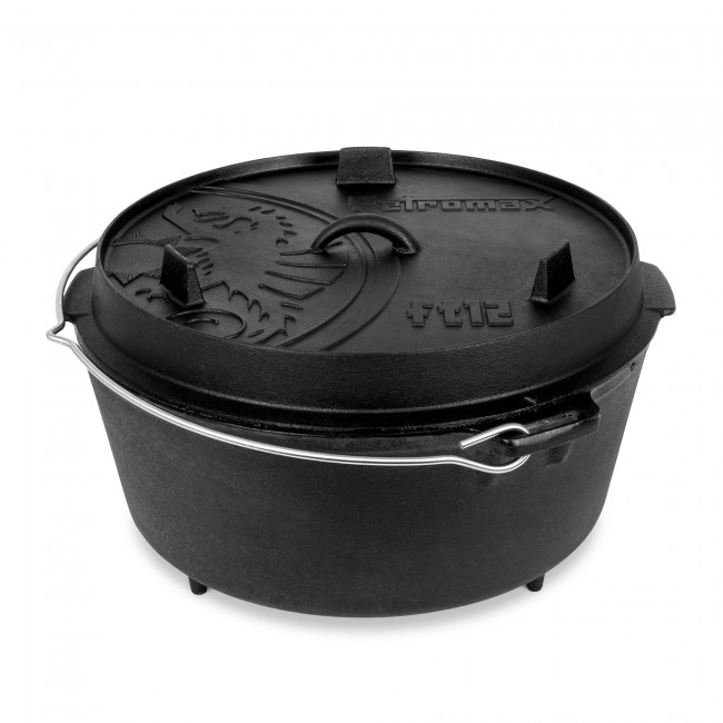 Litinový kotlík 10,8 l s poklicí Dutch Oven ft12 s nožkami Petromax 707081 Holandská trouba