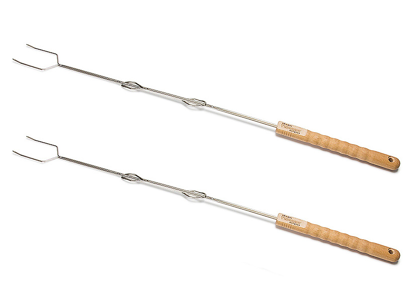 Opékací vidlice 92 cm, 2 ks, vysunovací, nerez, opékátko Petromax 770047