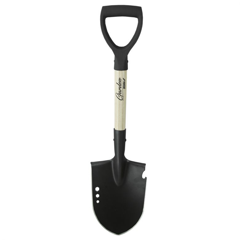 Mini rýč - lopatka 68 cm Dedra 80C001 s dřevěnou násadou, špičatý