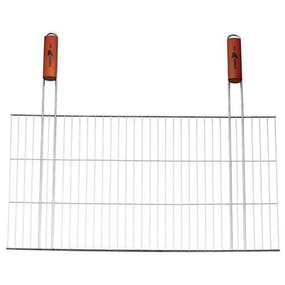Grilovací rošt 68x38 / 62cm BBQ 4411A dřevěná madla Strend Pro 2210977 chrom