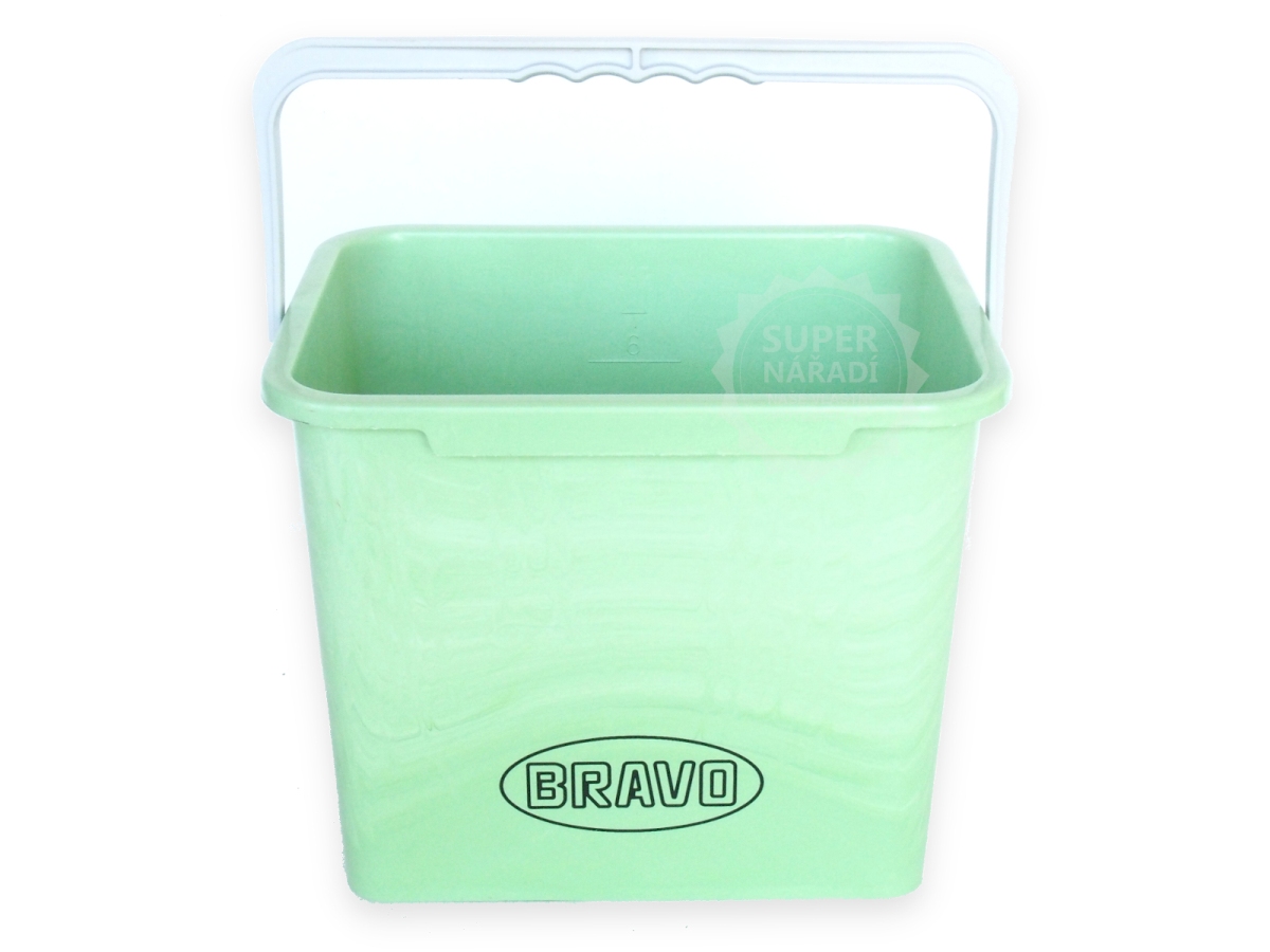 Kbelík 7 l, plastový Bravo 27x21x22 cm 08637999 obdélníkový
