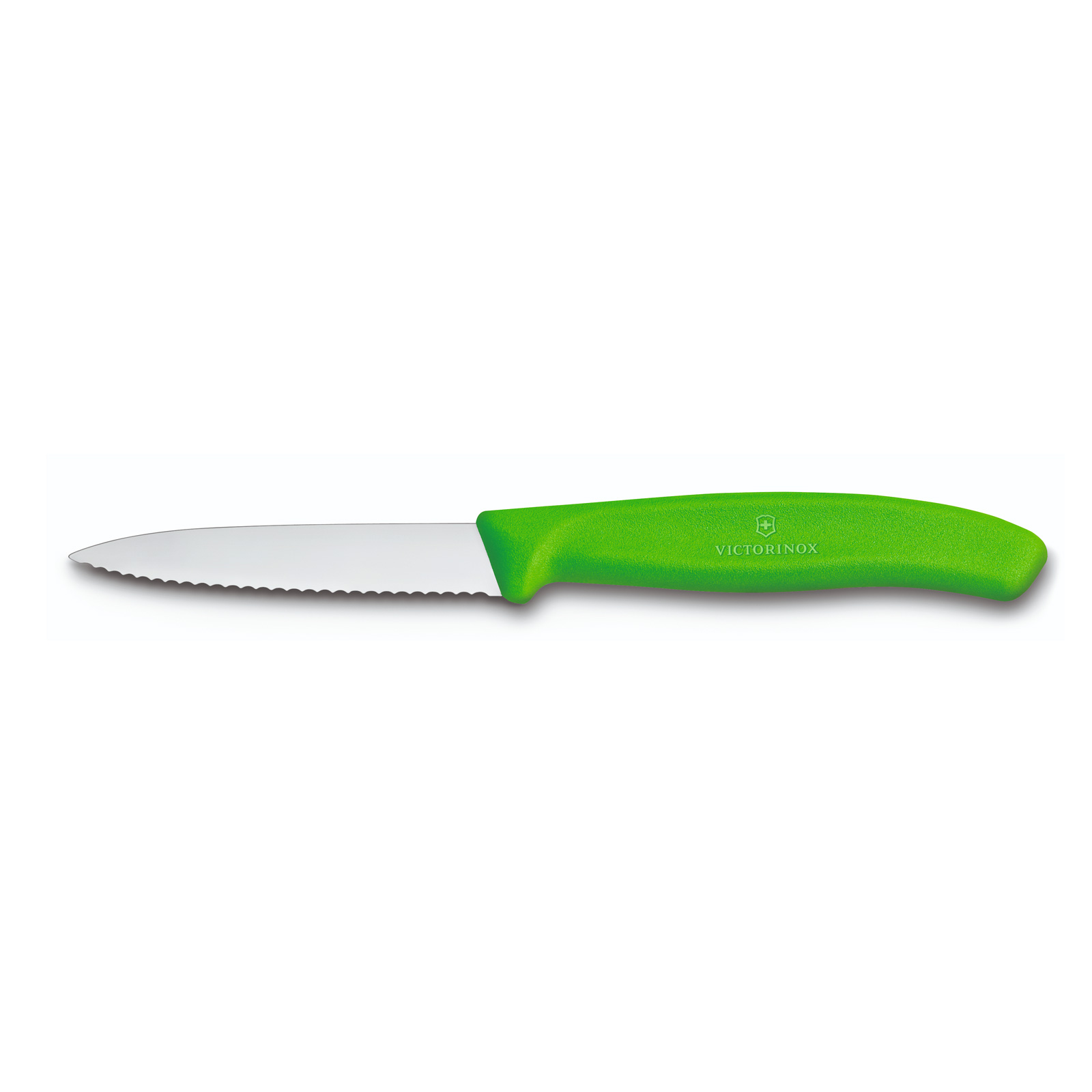 Victorinox Nůž na zeleninu, 8 cm čepel 6.7636.L114 zelený, vroubkovaný