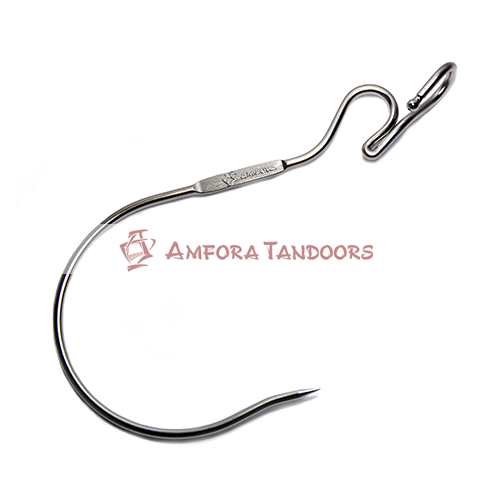 Hák na maso 26 cm nerez Amfora Tandoors 00001803 závěsný na pečení