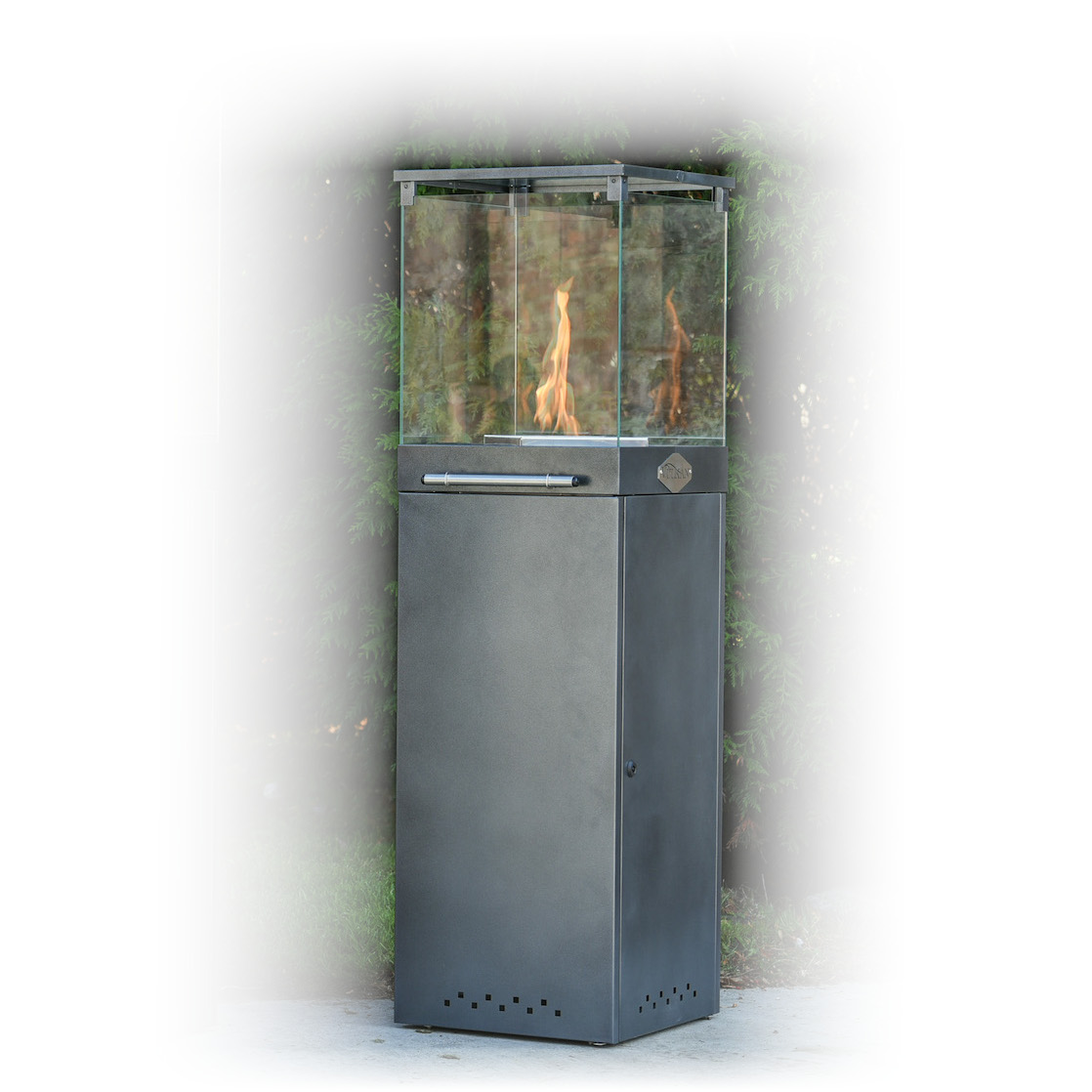 Plynové topidlo 6 kW Watra 130 cm Vulkans VKNWOS00051 s plamenem na terasu