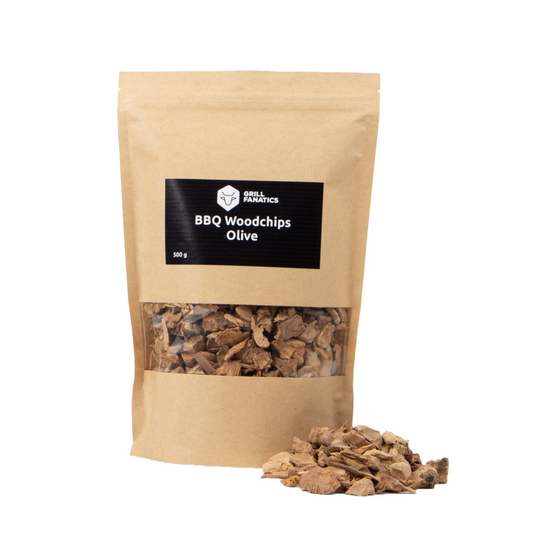 Oliva udící dřevěná štěpka 500 g BBQ Grill Fanatics 1371