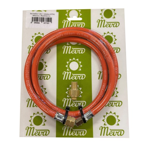Meva Set - hadice 1,5m s koncovkami G1/4L-M9 + redukce 7/16-G1/4L, 4754