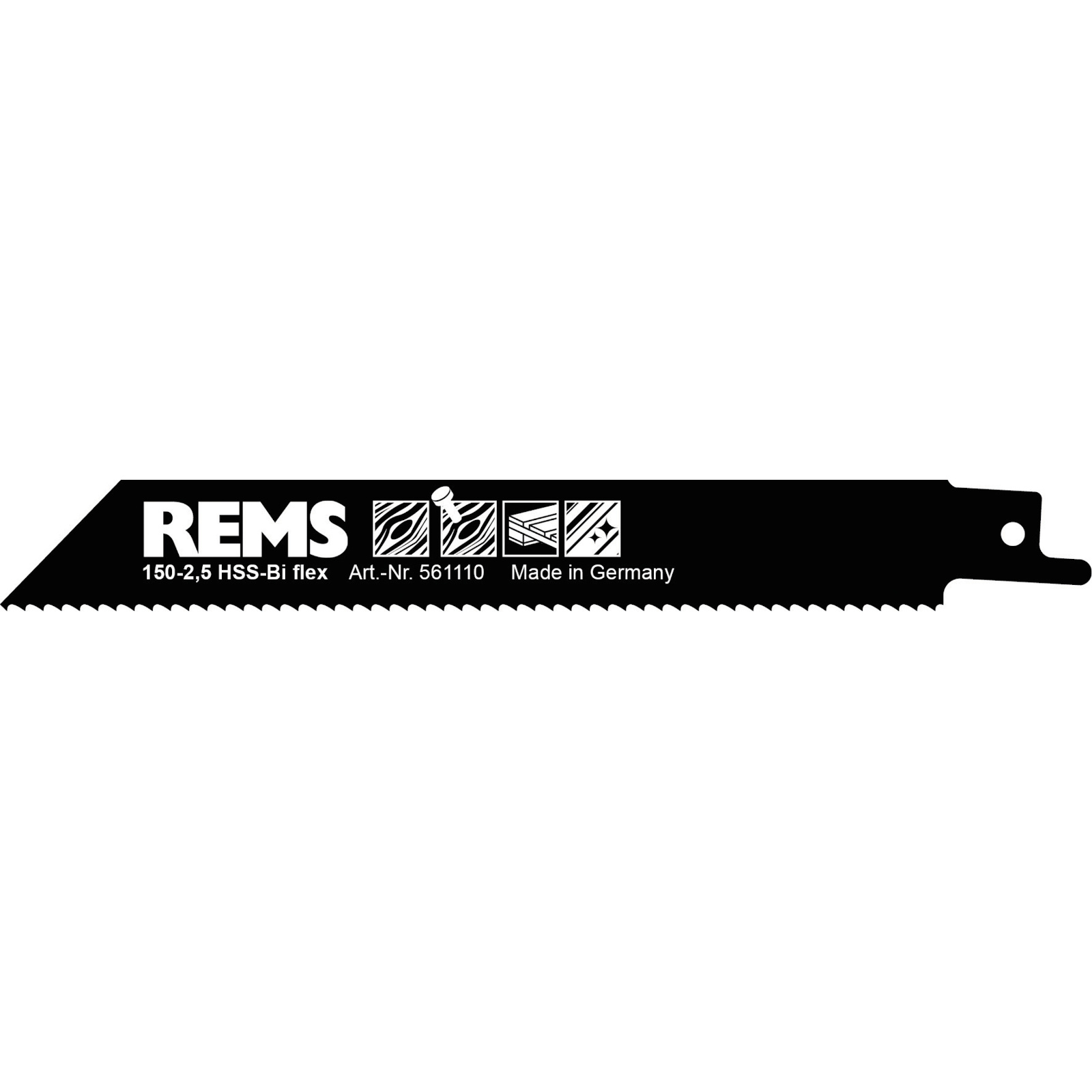 Rems pilový list 210-2,5 - 5 ks, na dřevo a kov, pro Rems Puma, Cat, Tiger 561110