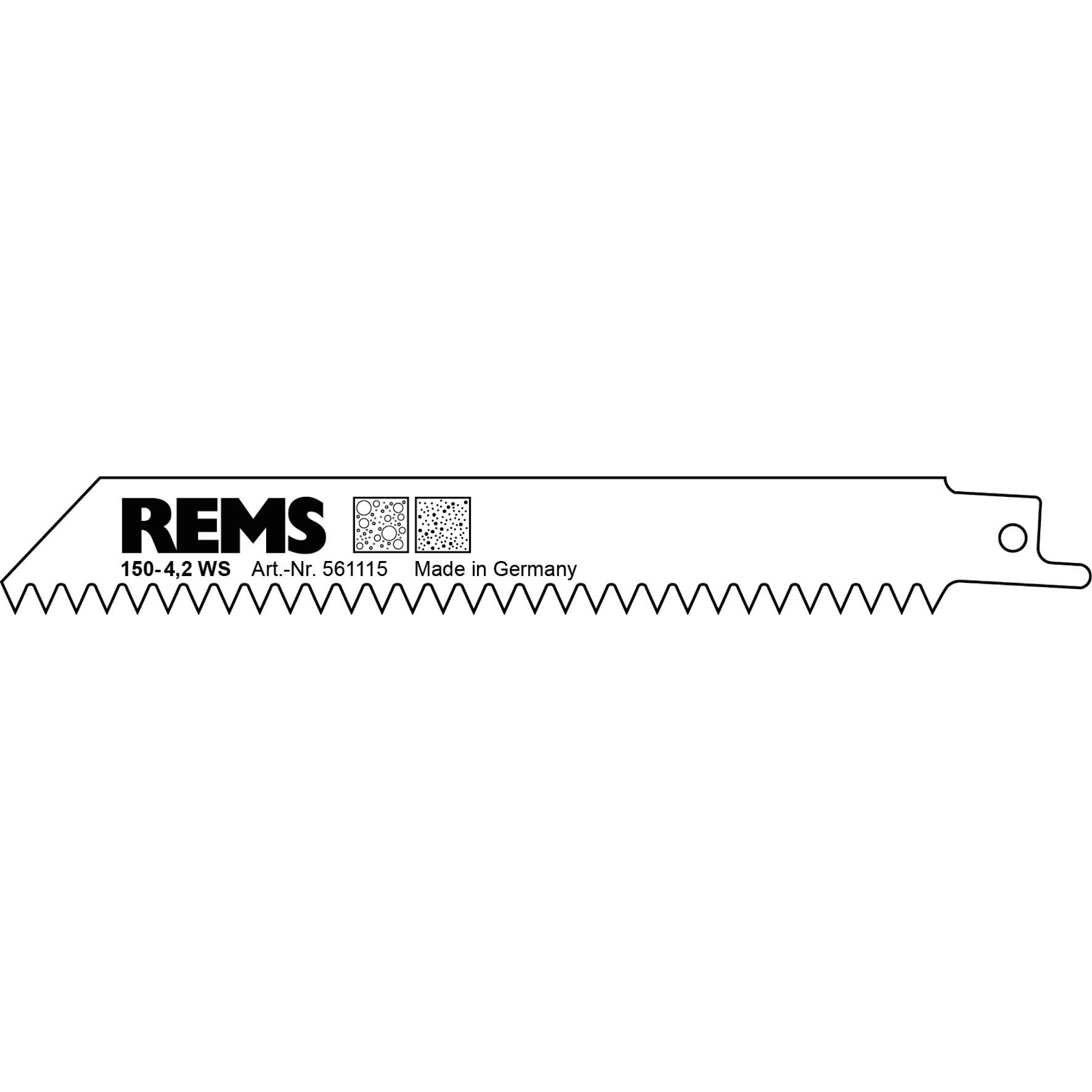 Rems pilový list 150-4,2 - 5 ks, na porobeton, sádrokarton pro Rems Puma, Cat, Tiger 561115
