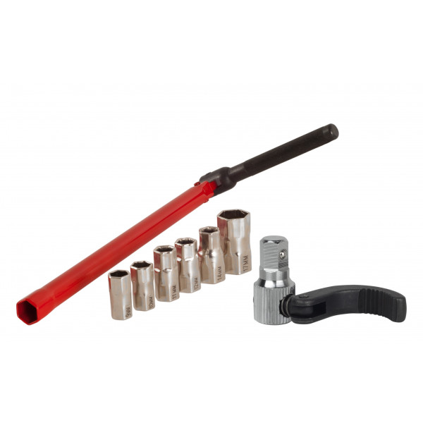 MGF Tools Set montážní umyvadlový klíč 9-10-11-12-13-14-17mm + čelist 920387