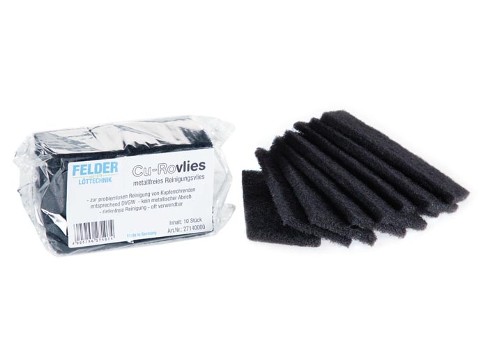 Felder Cu-Rovlies čistící rouno na Cu měděné trubky 10 ks, 130x60 mm 27140000