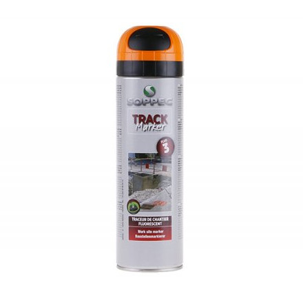 Značkovací sprej 500 ml, oranžový Trackmarker 3 měs. Soppec 13252 fluorescenční