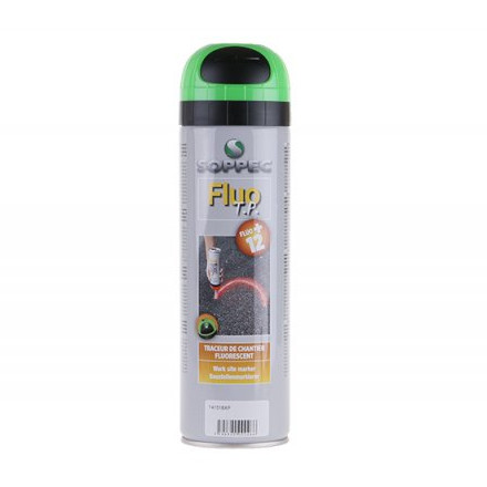Značkovací sprej 500 ml zelený, 12 měs. Fluo Soppec 13353 fluorescenční