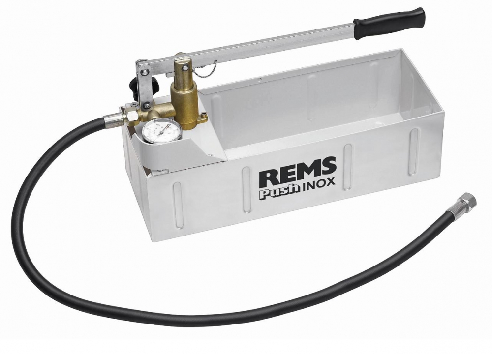 REMS Push INOX ruční zkušební tlaková pumpa, 60 bar, 12 l, 115001