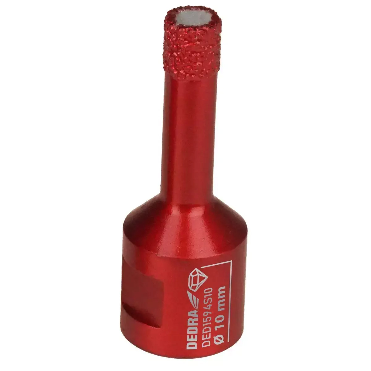 Dedra RED Diamantová korunka 10 mm VB M14 DED1594S10, Vacuum Brazed, Extra Speed červená