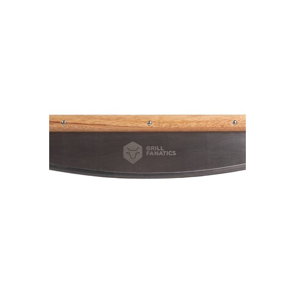 Pizza kráječ 35 cm, kolébkový Grill Fanatics 1412 nerez+dřevo