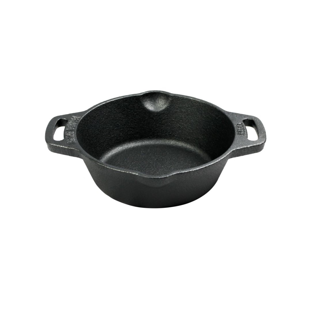 Litinová hluboká pánev 15 cm, dva úchyty Valhal Outdoor VH15H