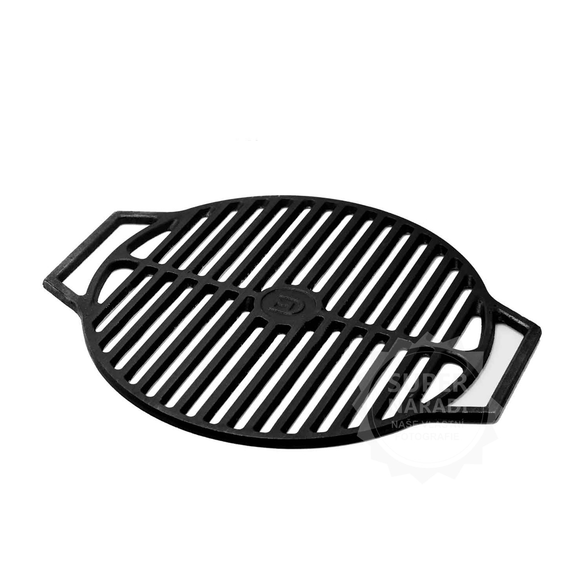 DAVR BBQ grilovací rošt 44cm z 10mm litiny, LE425 kruhový s madly