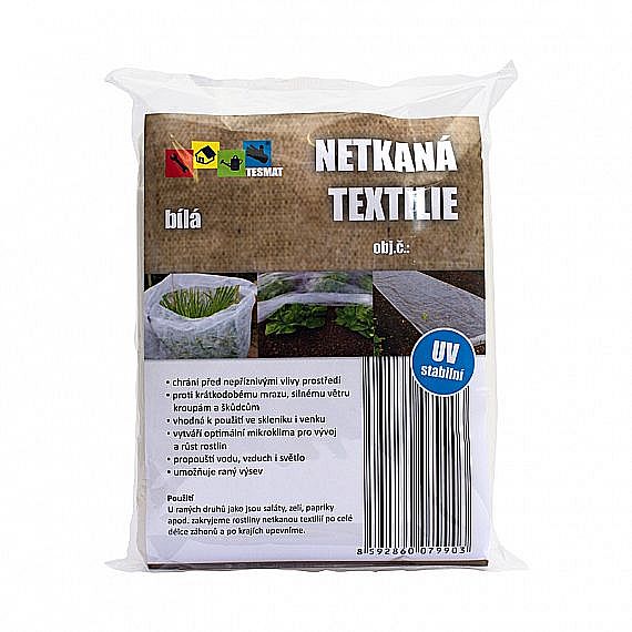 Textilie netkaná 1,6x10m, bílá 17g/m2 TSM TM1002
