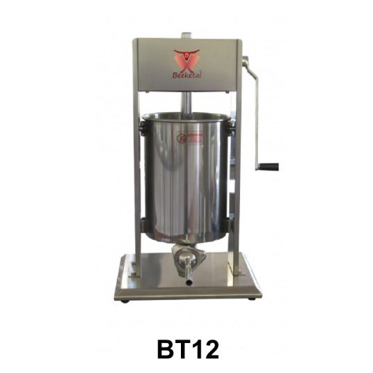 Beeketal plnička klobás, jitrnic BT12 vertikální 12 l + 5 nástavců, nerezová