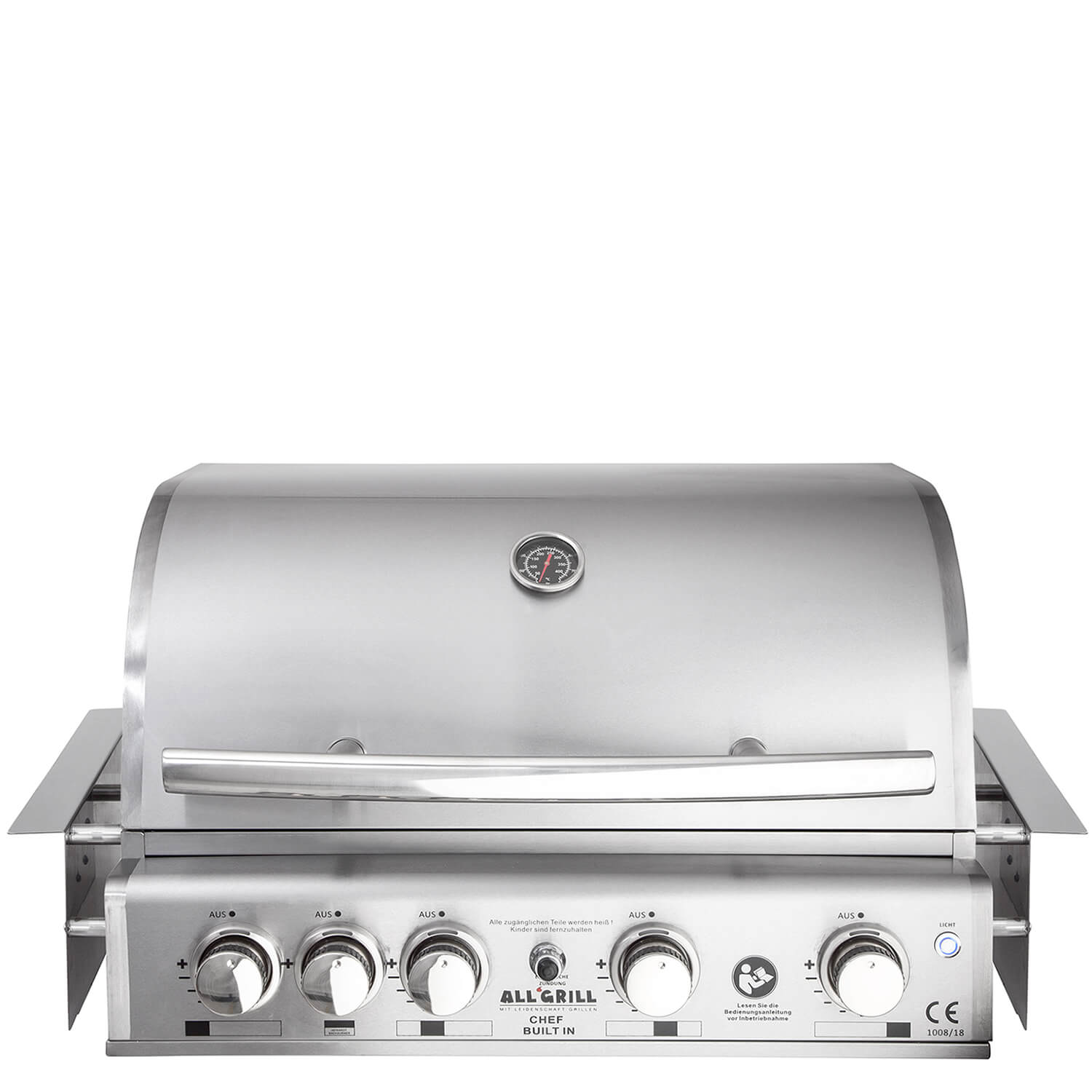 Plynový gril Top-Line Chef "L" 17,5 kW 4+1 vestavný ALL'GRILL 100929 nerezový, Airsystem, zadní hořák