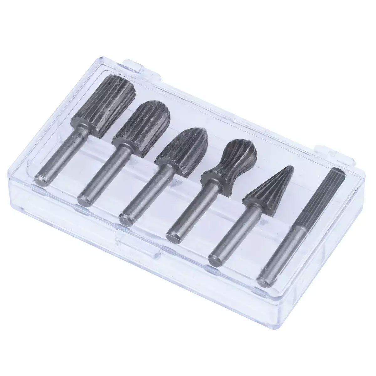 Dedra Stopkové frézy HSS 6 ks sada, stopka 6 mm 07F500 na kov, plasty, dřevo