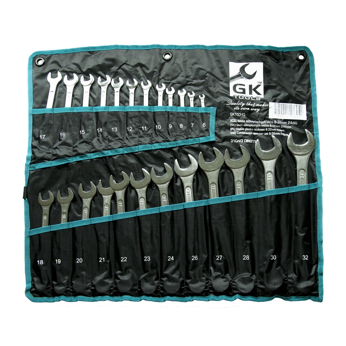 GK Tools Sada očkoplochých klíčů 6-32 mm, chrom 24 dílů GK10345 XTLine