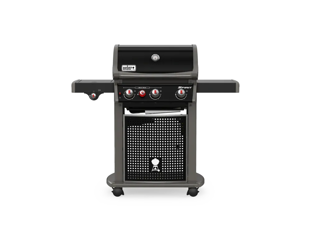 Weber Spirit E-330 Classic GBS plynový gril 1500674, 3-hořák, černý-nerez Sear station + vařič