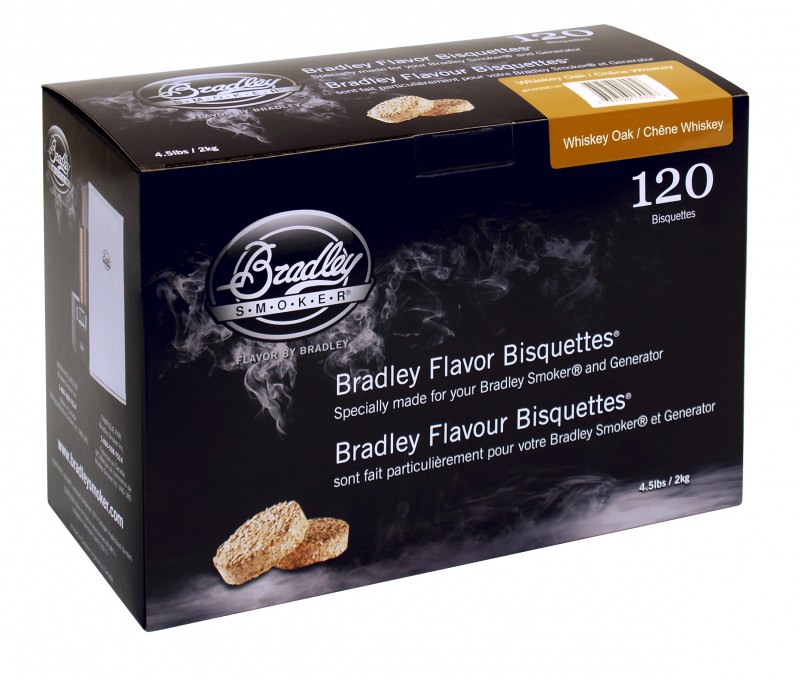 Briketky Whiskey Dub 120 kusů, Bradley Smoker BTWOSE120