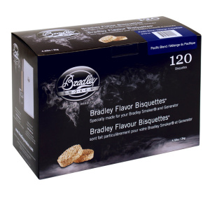 Briketky Pacific Blend 120 kusů, Bradley Smoker BTPB120