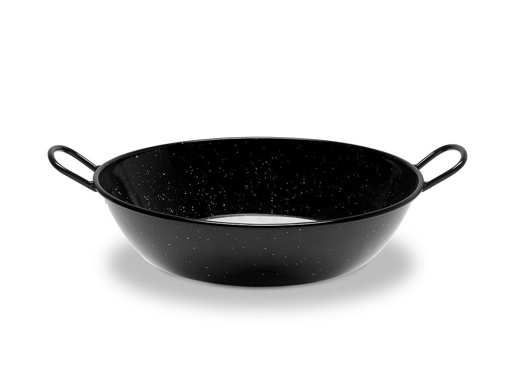 Pánev vysoká VACA-H smalt 50 cm, černá Paella P0650 Vaello Campos