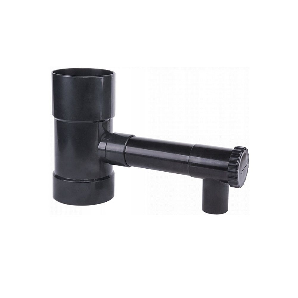 Sběrač dešťové vody s ventilem, 100mm GZ1", grafit IBCLZ1-100-DGY