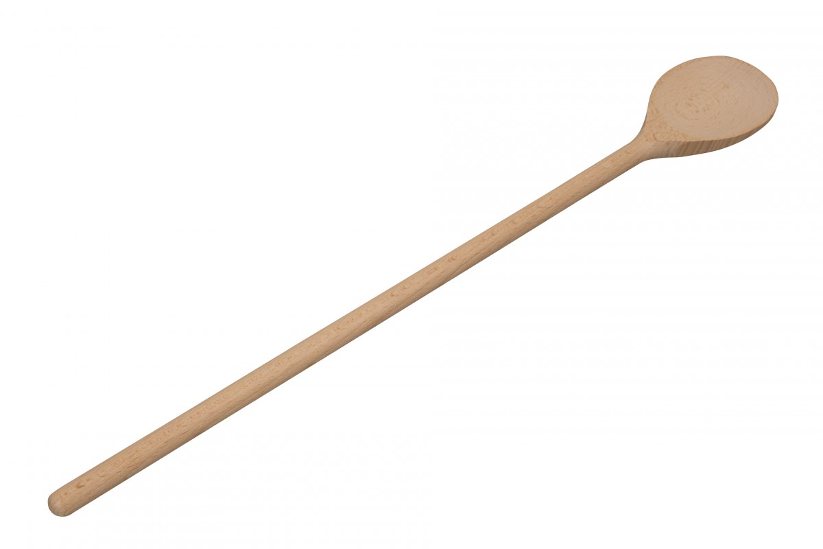 Vařečka kulatá 35 cm, dřevěná - buk, DRT