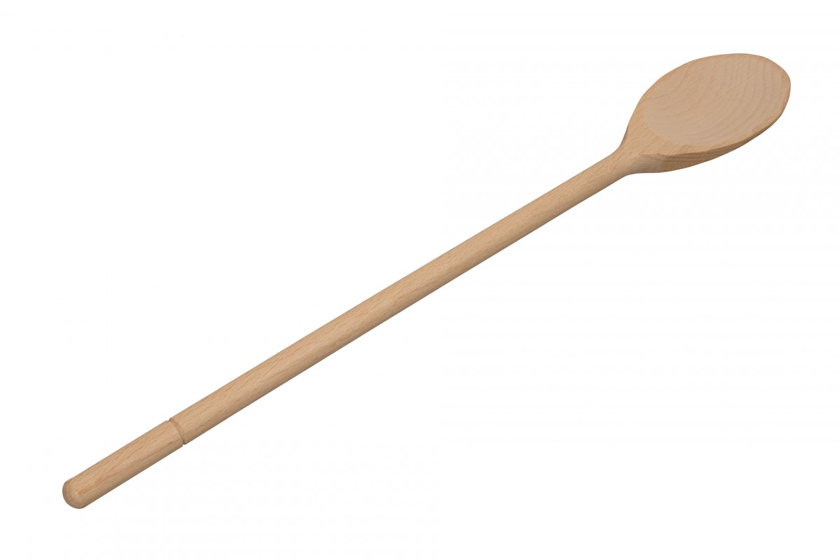 Vařečka oválná 50 cm, dřevěná - buk, DRT