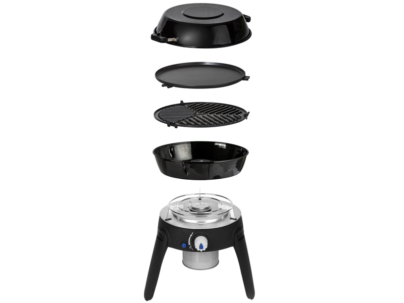 CADAC Safari chef 2 HP New, plynový skládací gril na kartuše, vařič na cesty 6540H1-10-EU