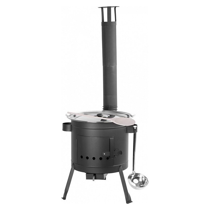 Kotlíková souprava, gulášová Partyset 22 l, 42 cm nerez kotlík Strend Pro 254705 + kotlina, poklička, naběračka, vařečka