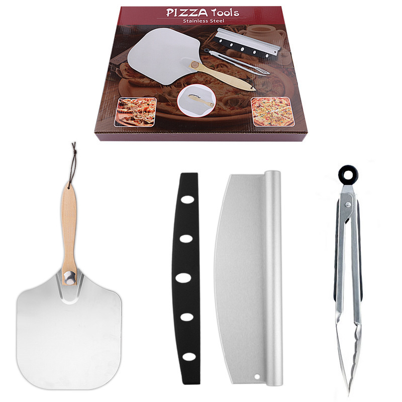 UG Grill Sada pizza příslušenství DP-6818, malá lopata, kolébkový nůž, kleště