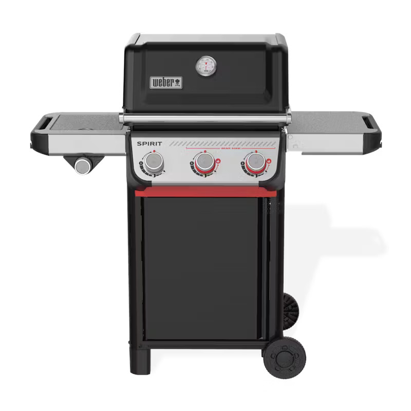 Plynový gril Spirit E-335 Weber 1501415, 3 hořáky + vařič, černý