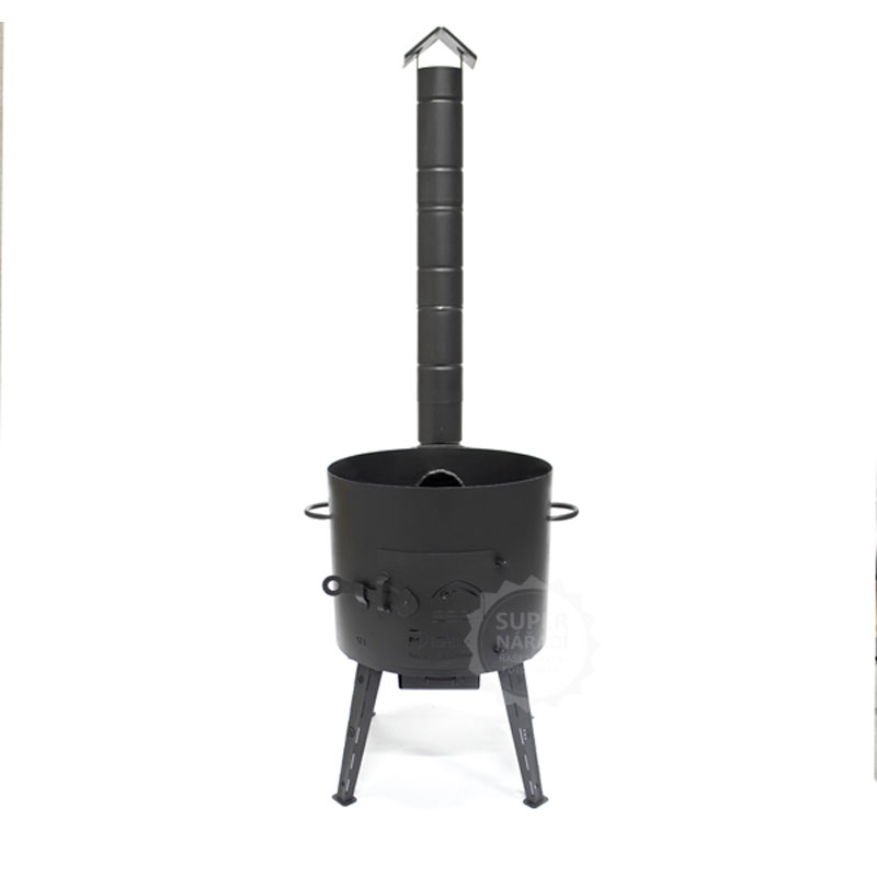 Davr Uzbecká kotlina 40 cm pro kotlíky 12 l s komínem, popelník, plech 2 mm