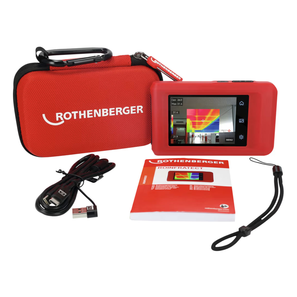 Rothenberger Roinfratect 3,5“ Termovizní kamera -20 až 400°C, 1500005132, USB-C termokamera 640x480, 2448x3264 px