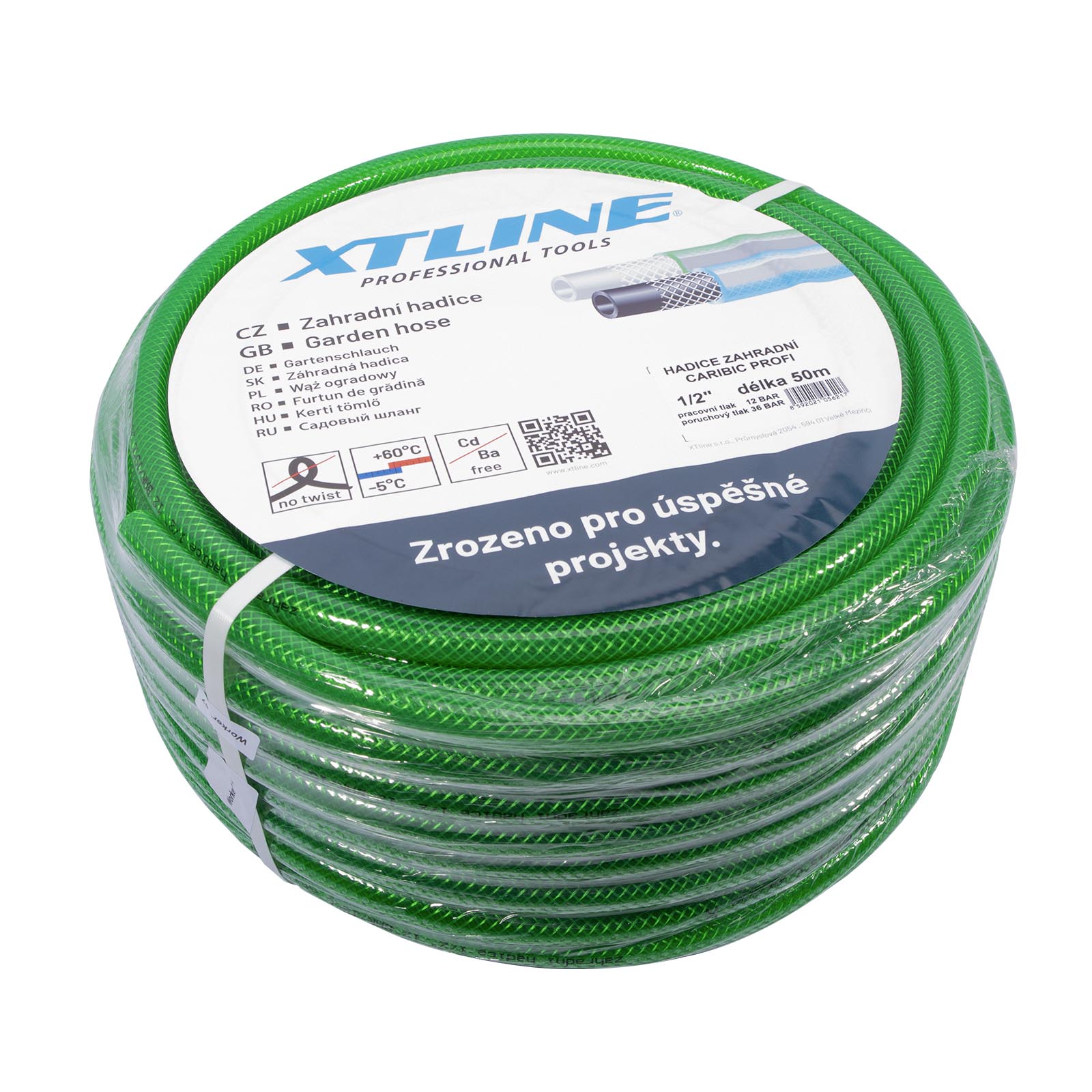 XTLINE hadice zahradní zelená PVC 3/4" 25m, 3VAL1342/13