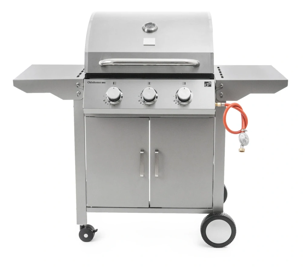 Plynový gril G21 Oklahoma BBQ Premium Line 3 hořáky, 10,5 kW nerezový, 6390310