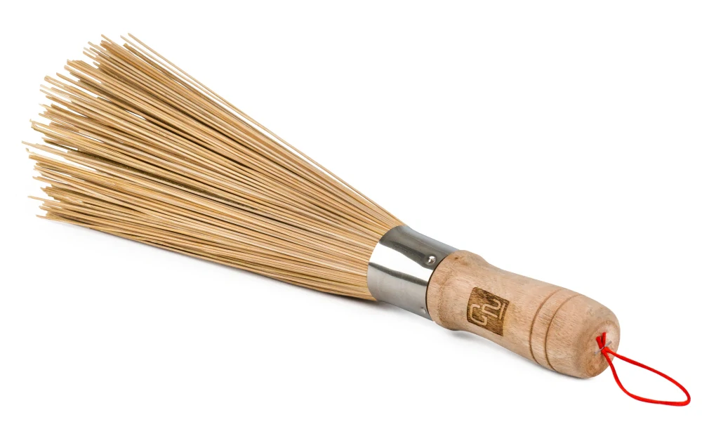 G21 bambusový kartáč 31 cm na čištění pánví, grilovacích roštů, ploten 6354001
